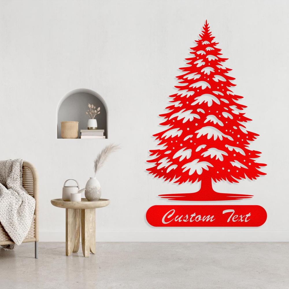 Christmas Tree With Custom Text