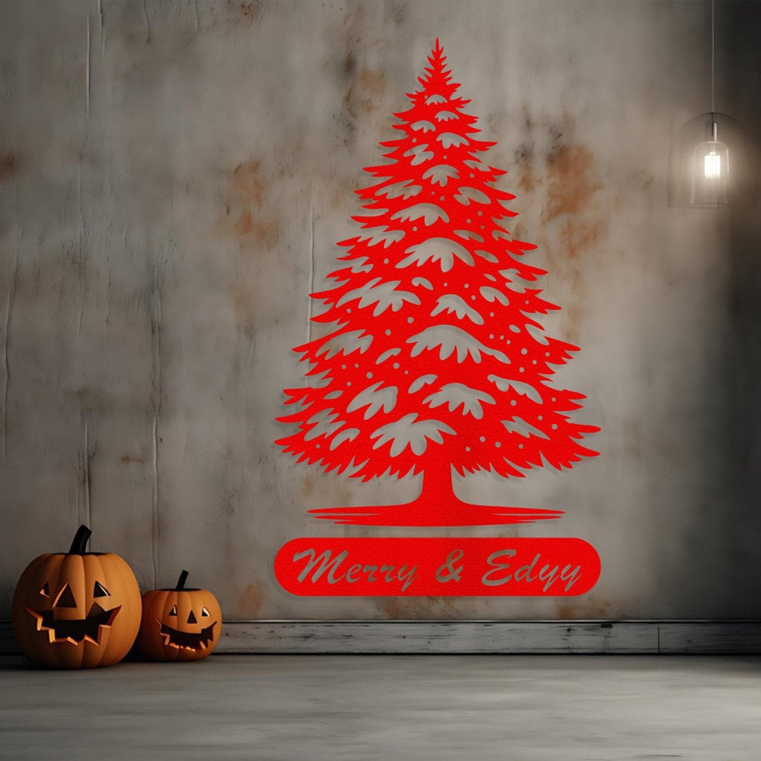 Christmas Tree With Custom Text