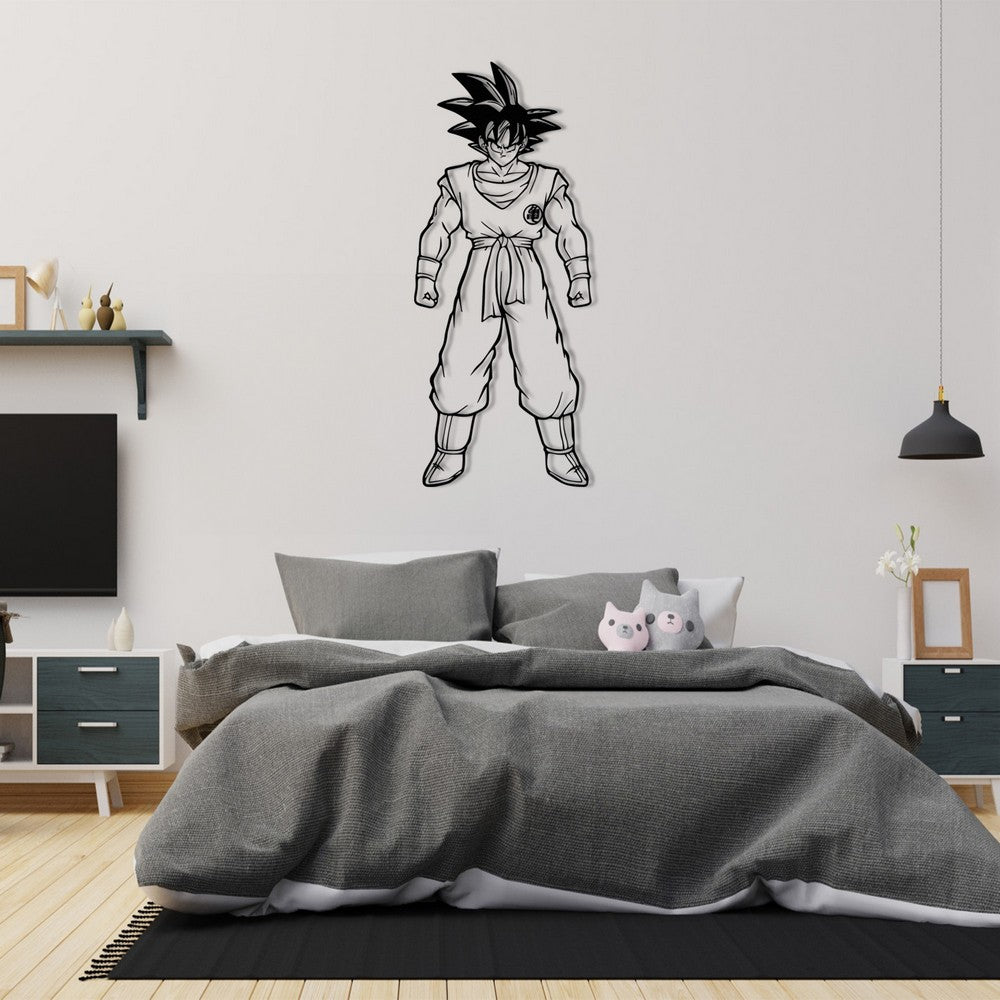 Saiyan of Earth Son Goku Metal Wall Art