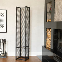 Tall Modern Metal Firewood Rack