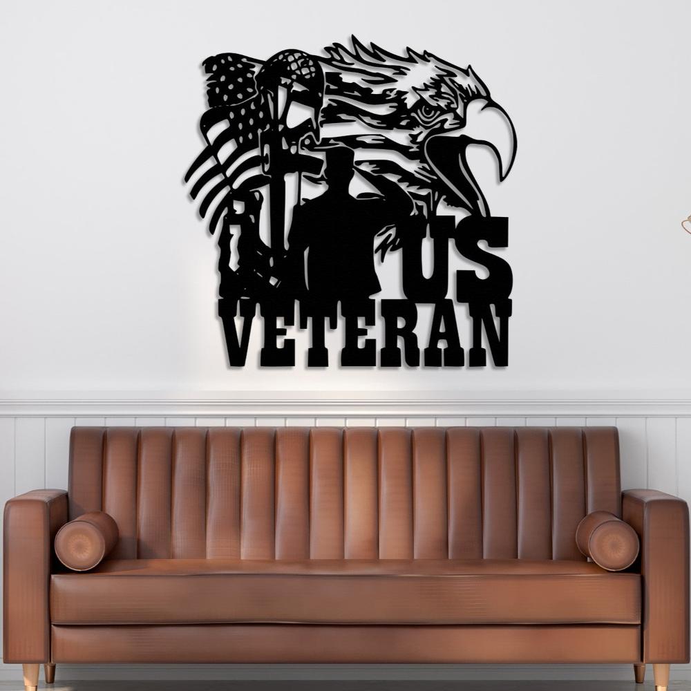 US Veteran Independence Day Gift Metal Wall Art