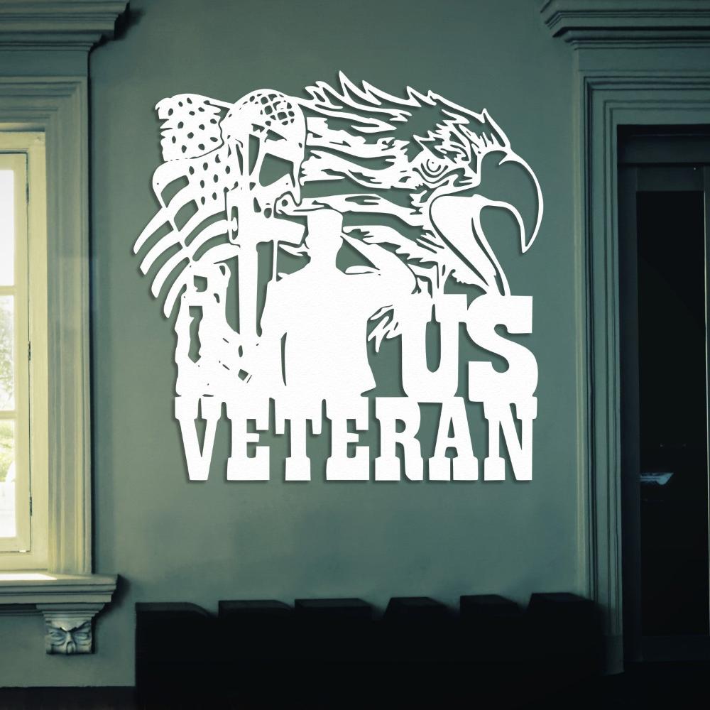 US Veteran Independence Day Gift Metal Wall Art