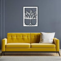 Vase with Succulent Metal Wall Art